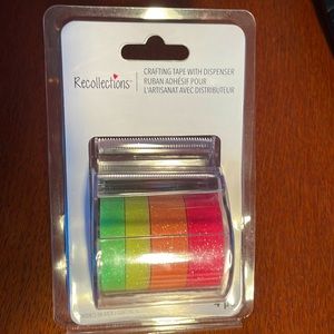 Recollections glitter neon crafting tape